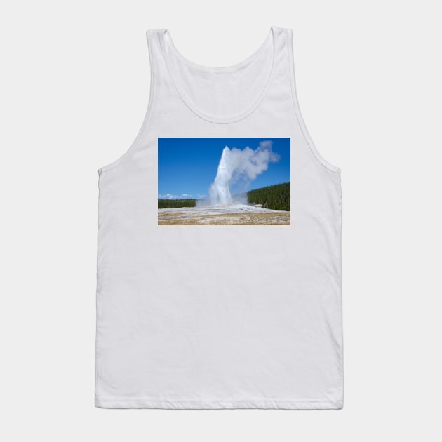 Old Faithful Geyser Yellowstone Wyoming by Debra Martz Tank Top by Debra Martz